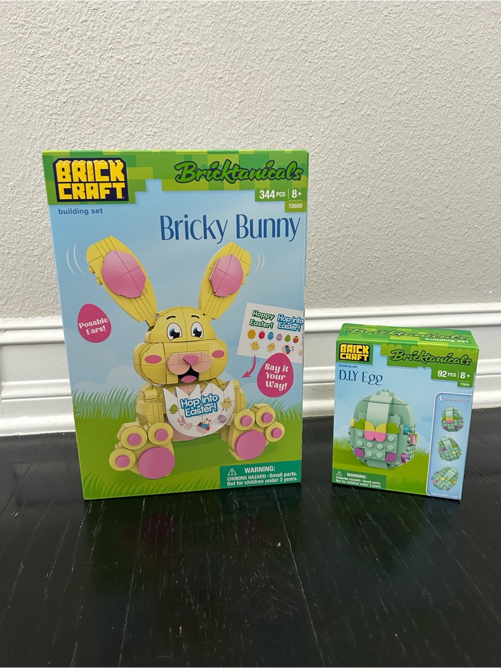 Brickcraft Bricktanicals Bricky Bunny and D.I.Y
Egg building sets